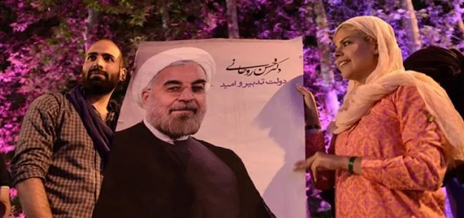 Tahran sokaklarında Ruhani’nin zaferi kutlandı