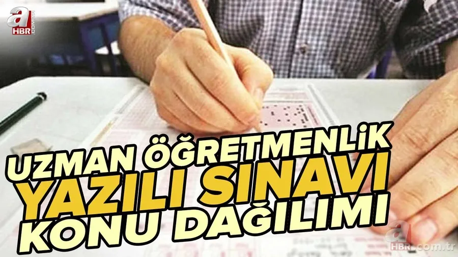 Uzman öğretmenlik konu dağılımı: 2022 uzman öğretmenlik yazılı sınav konuları ve soru dağılımı nasıl olacak? 1