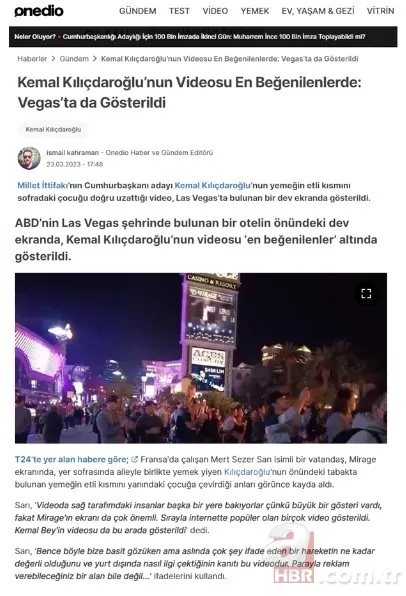 CHP medyası fena trollendi! "Kılıçdaroğlu'nun videosu Las Vegas'ta yayınlandı" haberi montaj çıktı! "Erdoğan kazanacak" detayı 6