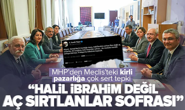 MHPden kirli pazarlığa sert tepki