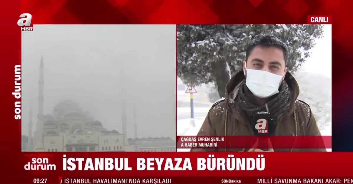 İstanbul beyaza büründü