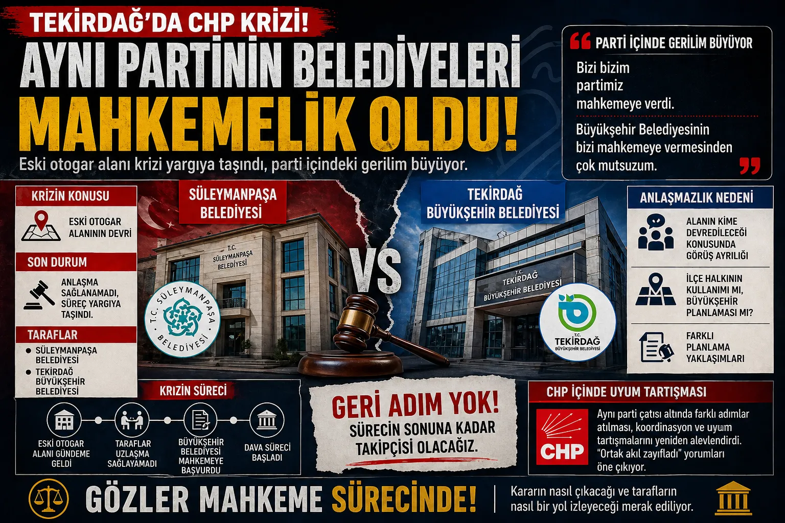 CHP’de otogar krizi büyüyor: Aynı partiden belediyeler mahkemelik oldu