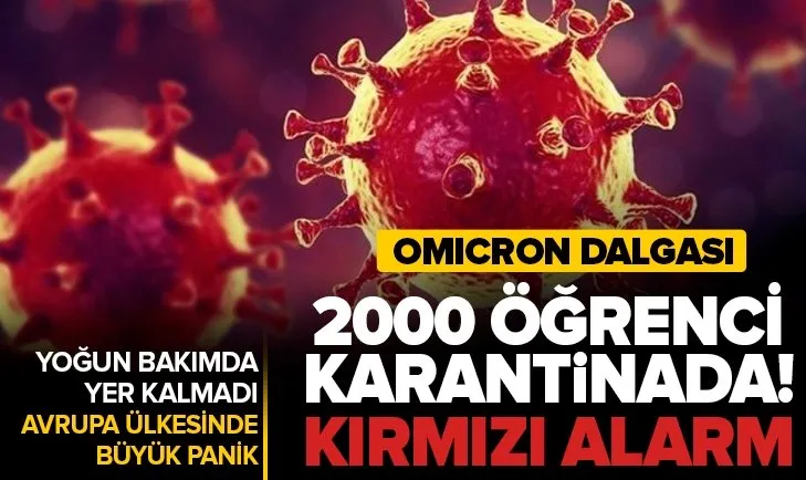 İki bin öğrenci Omicron varyantı nedeniyle karantinada! Yoğun bakımlarda yer kalmadı! İsviçre’de koronavirüs sıkıntısı büyüyor