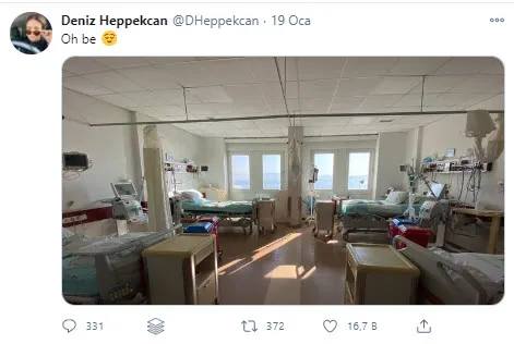 Sosyal medya bu fotoğrafı konuşuyor! Yoğun bakım doktoru Oh be diyerek paylaştı