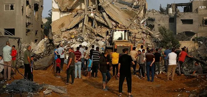 Katil İsrail’in çocuk katliamı | A Haber çatışma bölgesinde! Canlı yayında bombardıman