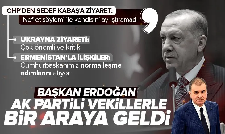 Başkan Erdoğan AK Partili milletvekilleriyle bir araya geldi! Ömer Çelik’ten önemli açıklamalar