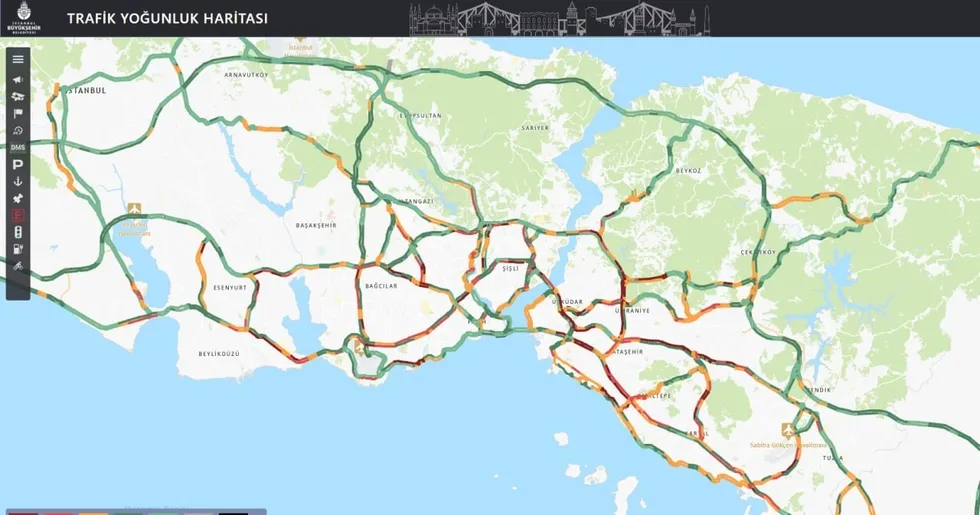 İstanbul'da trafik kilitlendi! Anadolu Yakası'nda yoğunluk yüzde 83 - 1