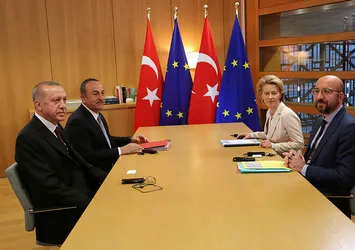 Başkan Erdoğan Michel ve Leyen ile görüştü