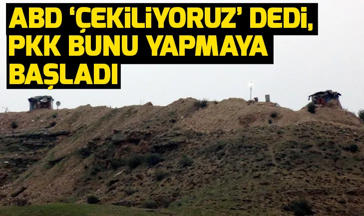 ABD askerleri çekiliyoruz dedi, PKK bakın ne yapmaya başladı