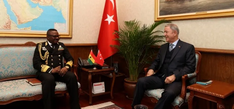 Son dakika: Milli Savunma Bakanı Hulusi Akar, Gana Genelkurmay Başkanı Amoama’yı kabul etti