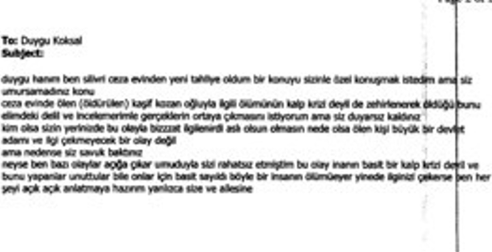 Kâşif Kozinoğlu’nun şüpheli ölümünde gizemli e-posta: Savcılık “Esmer Melek” rumuzlu ihbarcının peşinde - 4
