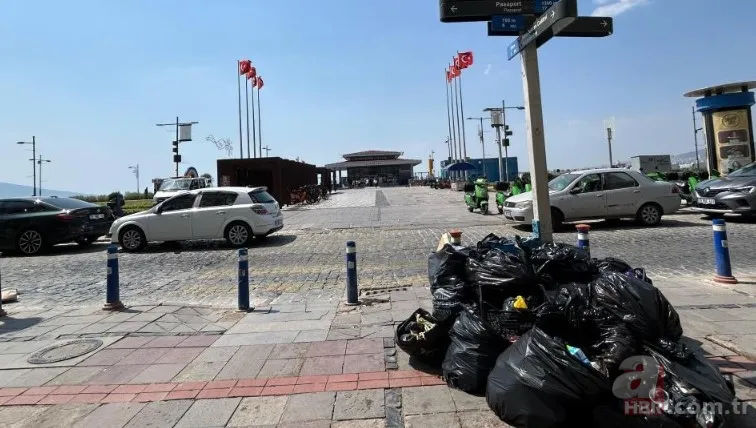 İzmir'de halkı isyan ettiren görüntüler! Karada çöp dağları, havada pis koku ve denizde balık ölümleri... 19