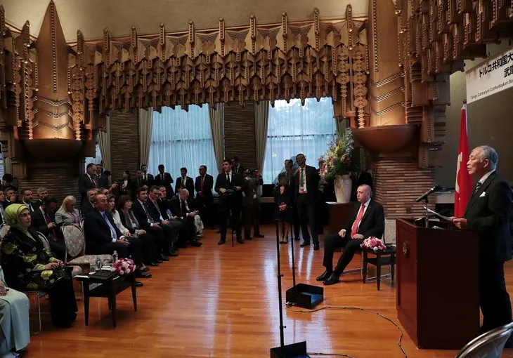 Başkan Erdoğan Japonya'da çay seremonisine katıldı