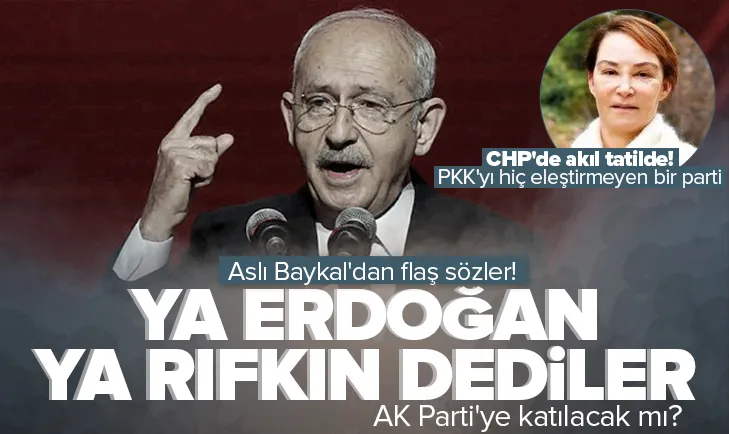 CHP’den istifa eden Aslı Baykal’dan flaş sözler!