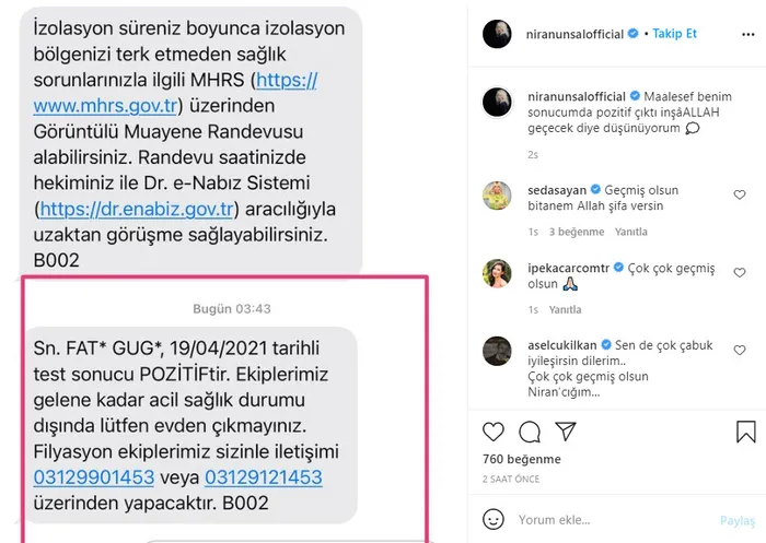 Şarkıcı Niran Ünsal ve eşi koronavirüse yakalandı