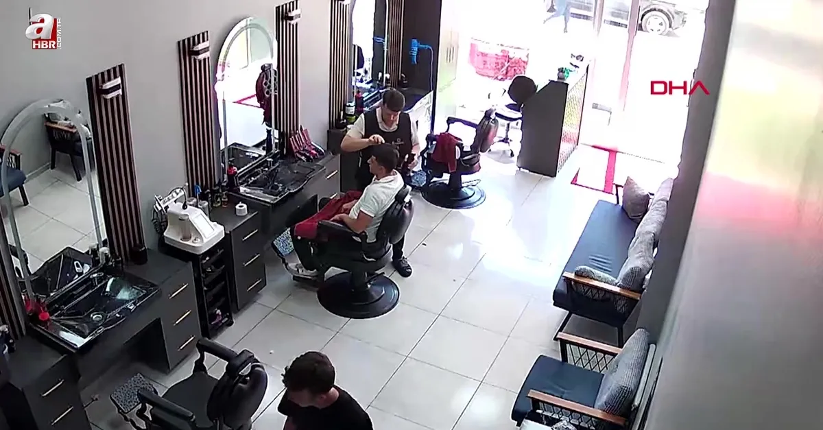 Berberde korkunç anlar! Fön makinesi bomba gibi patladı