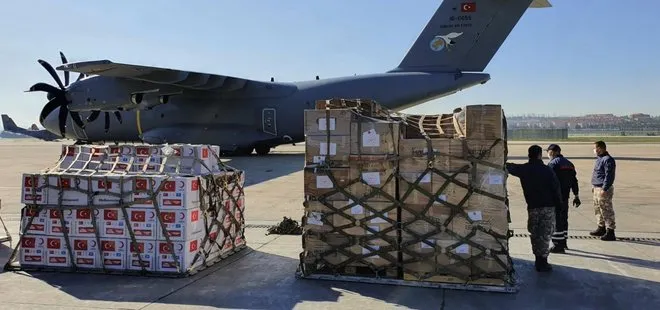 Türkiye’nin gönderdiği yardım uçağı Somali’ye ulaştı
