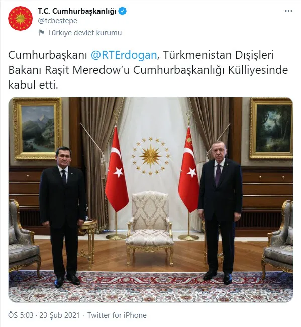 Son dakika: Başkan Erdoğan Meredow ve Bayramov'u kabul etti - 2