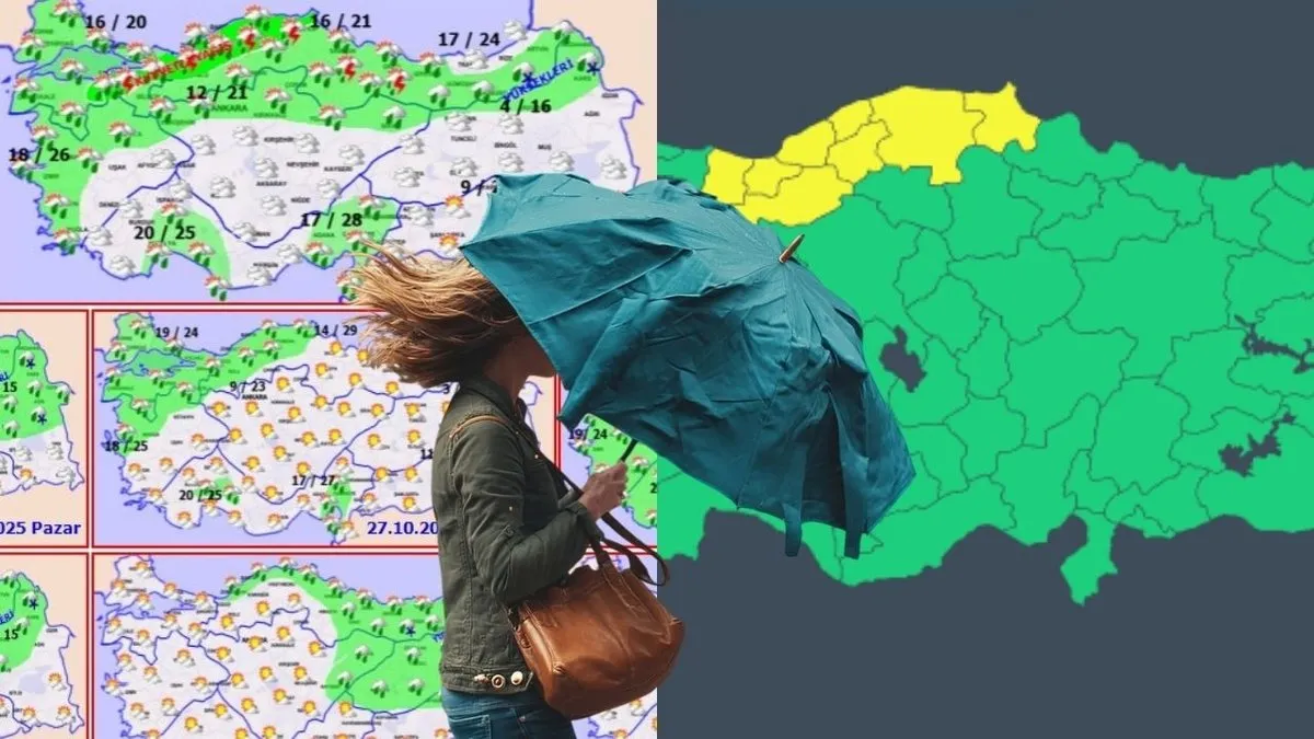 Yeni yağışlı sistem geliyor, tarih verildi! 10 ilde sarı kod alarmı: MGM’den kuvvetli sağanak ve dolu uyarısı!