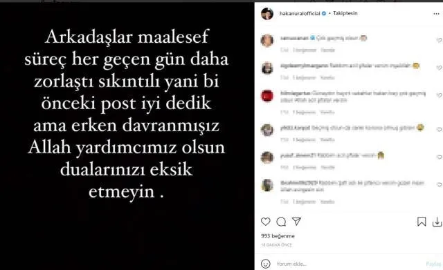 Kovid-19 tedavisi gören Hakan Ural’dan kötü haber | Sevenlerini üzecek iddia