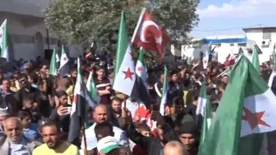 Azez’de Mehmetçiğe destek mitingi