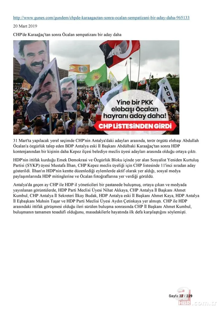 CHP listelerinde PKK'lı kaynıyor! İşte terörle bağlantılı 229 CHP'li isim!