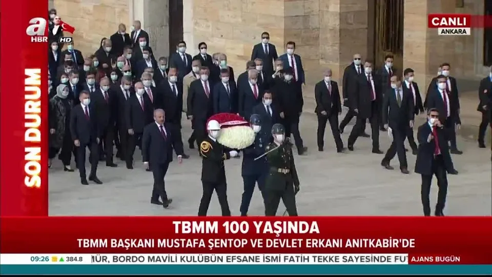 Son dakika haberi... TBMM Başkanı Mustafa Şentop ve devlet erkanı Anıtkabir’de |Video