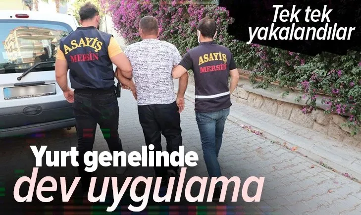 Son dakika: Türkiye genelinde dev uygulama! 1964 kişi yakalandı