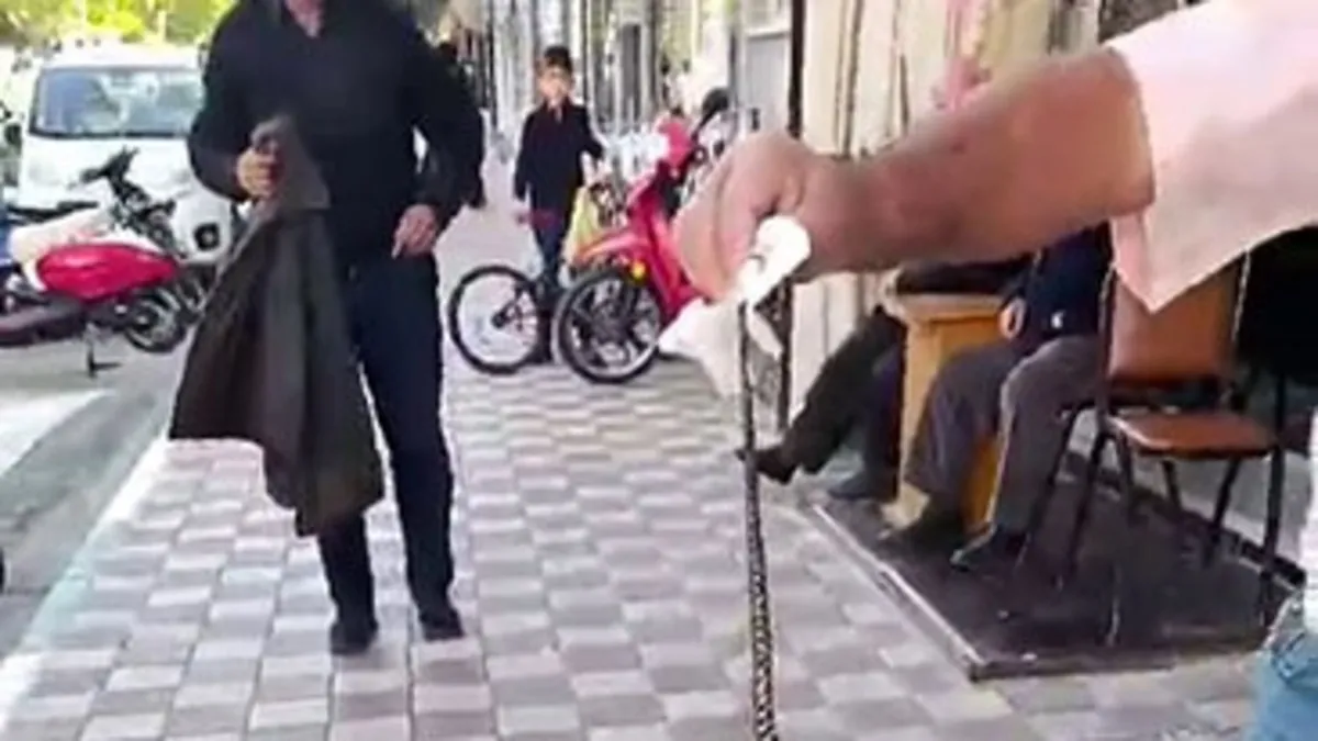 Kahvehanede yılan paniği! Korku dolu anlar