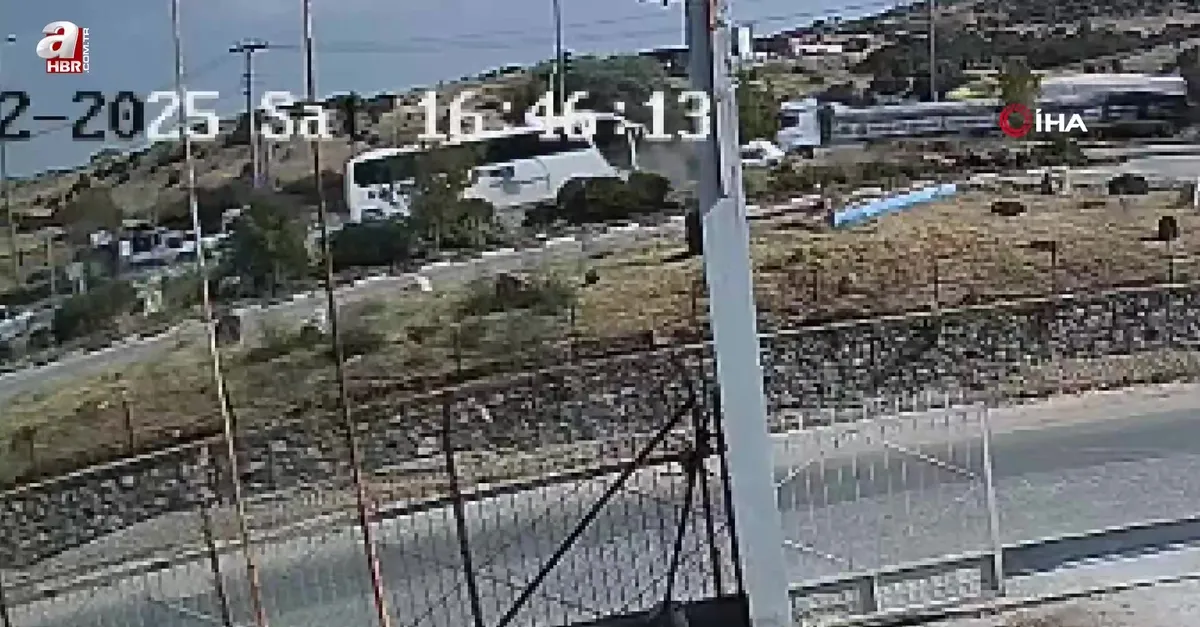 Manisa'da 2 kişinin öldüğü kazanın görüntüleri ortaya çıktı