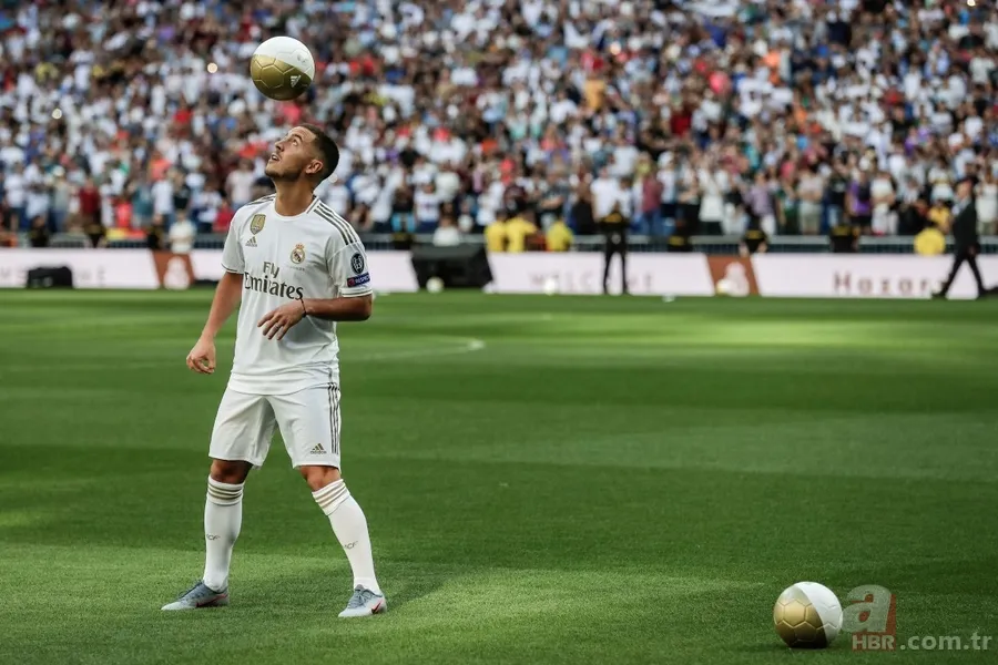Real Madrid, en pahalı transferi Eden Hazard'ı tanıttı 1