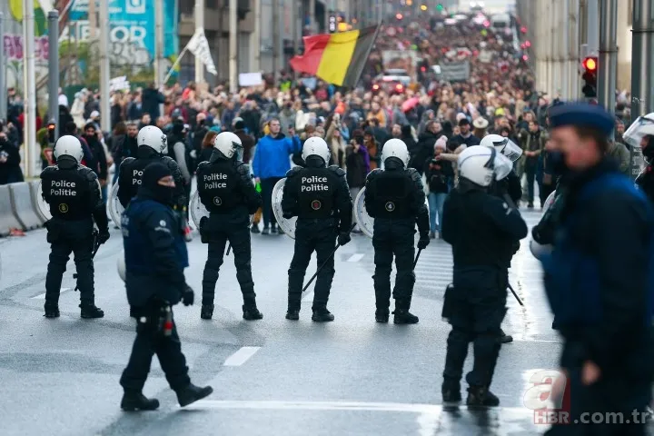 AB ülkesinde sokaklar savaş alanına döndü 11