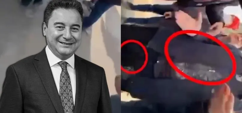 Ali Babacan'ın korumaları 'Devlet yok deyin' talebini reddeden vatandaşı tekmeledi