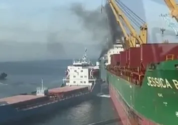 Gemlik’te şaşkına çeviren kaza: Gemi çarpıp yoluna devam etti