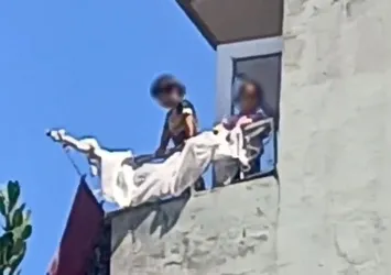 Samsun'da korku dolu anlar