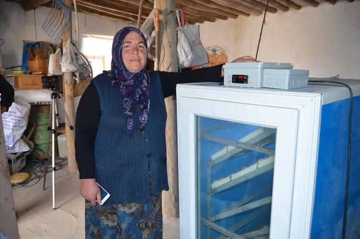 Aksaray’da bin lira kredi desteği alan Hatice Gökçe 11 yılda çiftlik kurdu