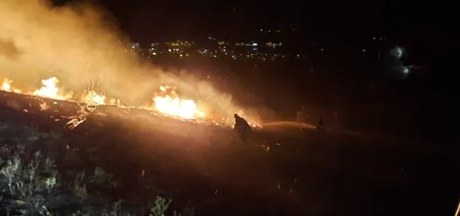 Son dakika: Balıkesir Bandırma’da otluk alanda yangın