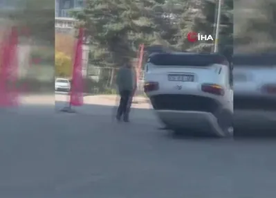 Diyarbakır’da araç takla attı: 1 yaralı