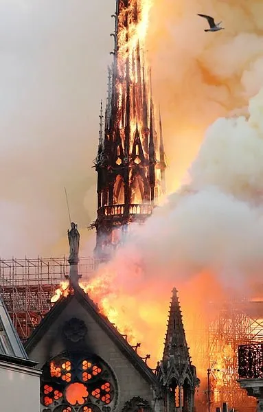 son dakika notre dame katedrali nde yangin