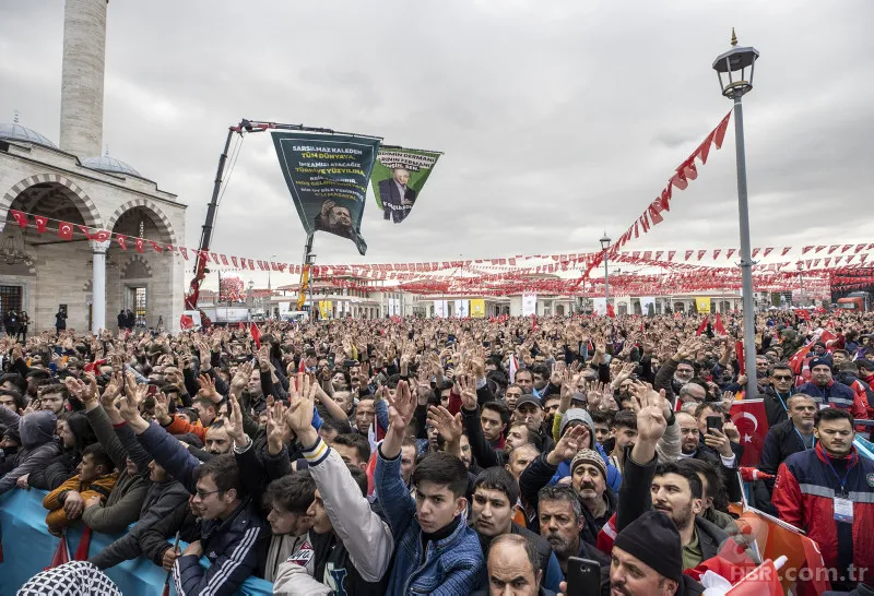 Konya'da Başkan Erdoğan coşkusu! Toplu açılış töreninde dikkat çeken pankart! 6'lı masaya gönderme 4
