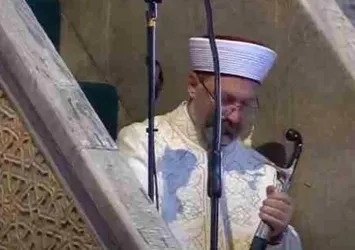 Diyanet İşleri Başkanı Ali Erbaş'tan dünyaya "kılıç" hakkı mesajı