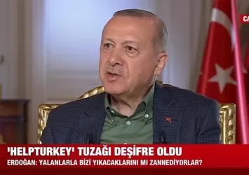 Başkan Recep Tayyip Erdoğan'dan A Haber ekranlarında HelpTurkey yorumu: Ne yaparsanız yapın biz dimdik ayakta duruyoruz