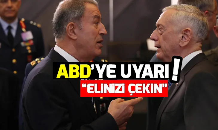 Türkiyeden ABDye YPG uyarısı!