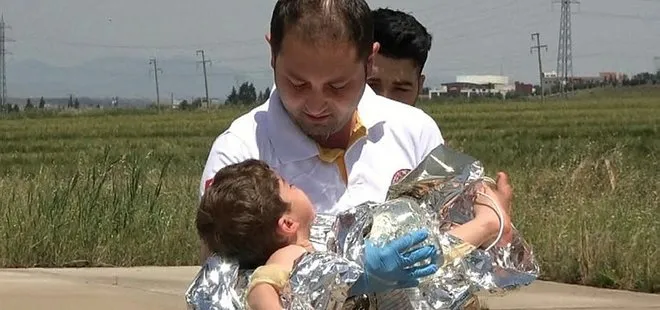 Süt kazanına düşen 2 yaşındaki çocuk, ambulans helikopterle sevk edildi