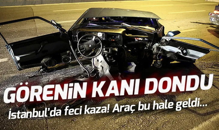 İstanbulda feci kaza! Görenin kanı dondu