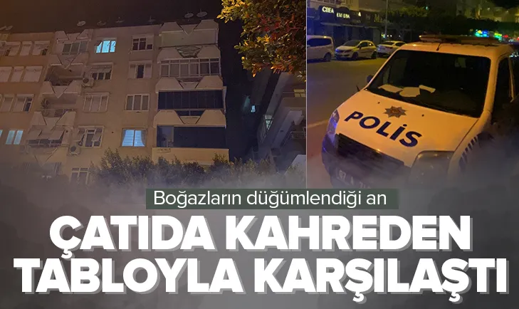Çatıya çıkınca acı tabloyla karşılaştı
