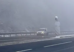 Bolu Dağı'nda sis etkili oluyor