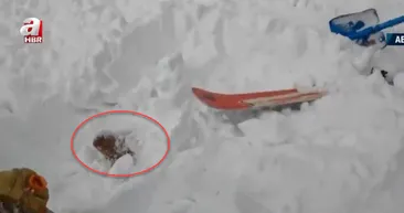 Çığ altında kaldı! Kurtarmak için zamanla yarıştılar