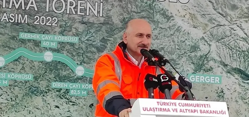 Ulaştırma ve Altyapı Bakanı Adil Karaismailoğlu'ndan Narince-Gerger Yolu açıklaması! Akıl terini alın teri ile birleştiriyoruz