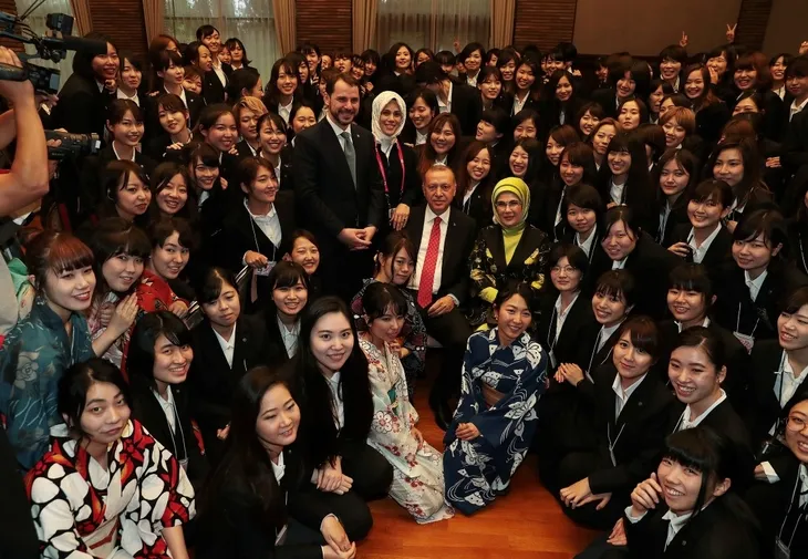 Başkan Erdoğan Japonya'da çay seremonisine katıldı